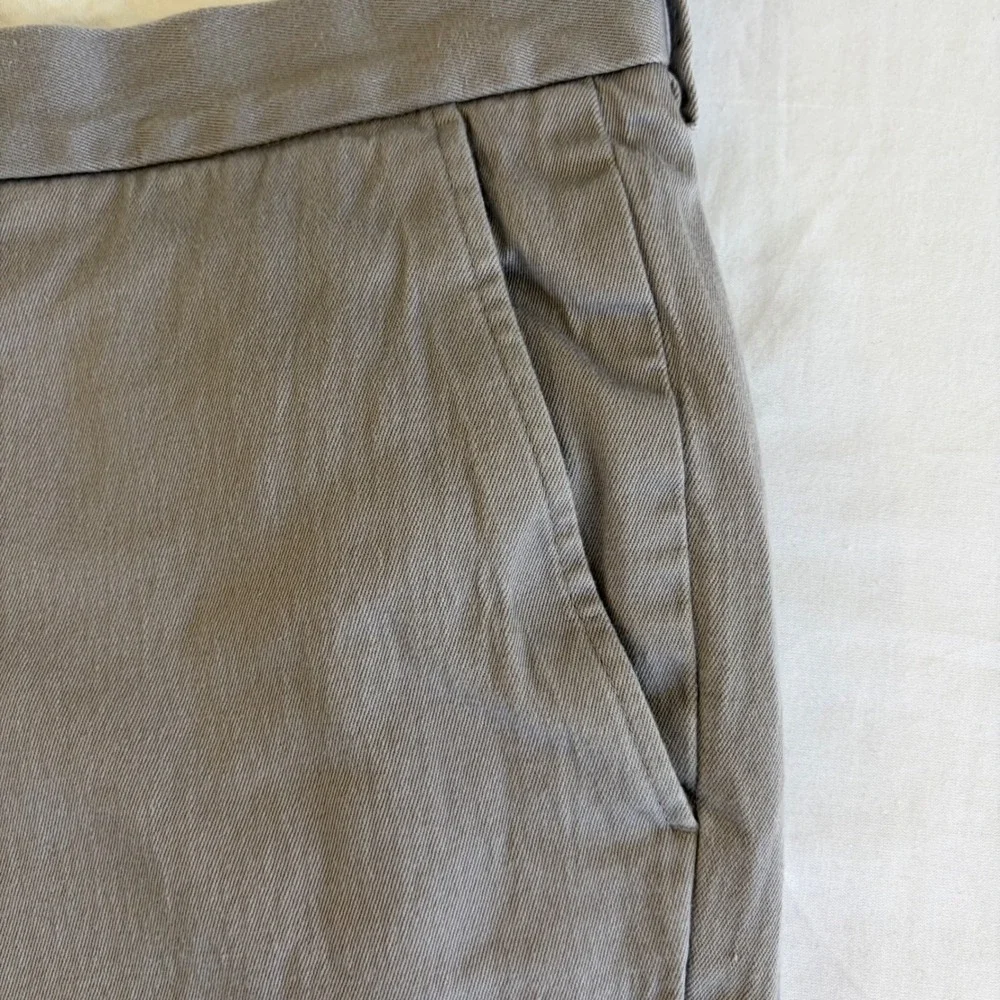 J.Crew Bowery Slim Dress Pants Mens 34x30 Grey Stretch Cotton Chino Trousers
